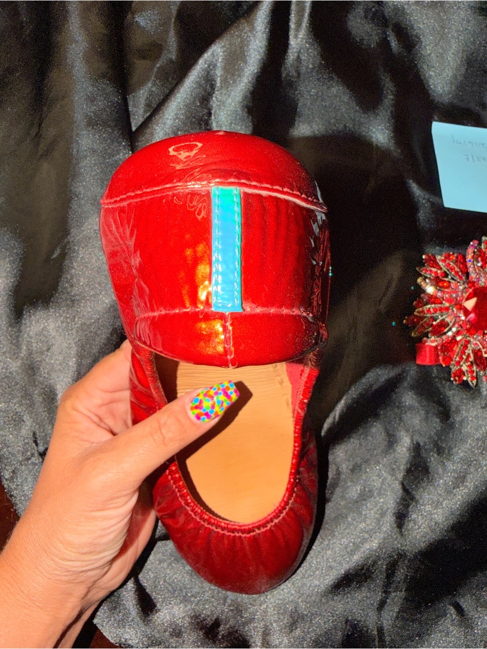 Rare original red diamond tieks in beautiful condition - Picture 5 of 7